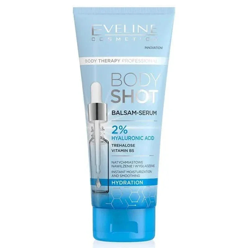 Eveline Body Shot Balm-Serum 2% Hylauronic Acid Hydration 200 ml - Cosmoshop