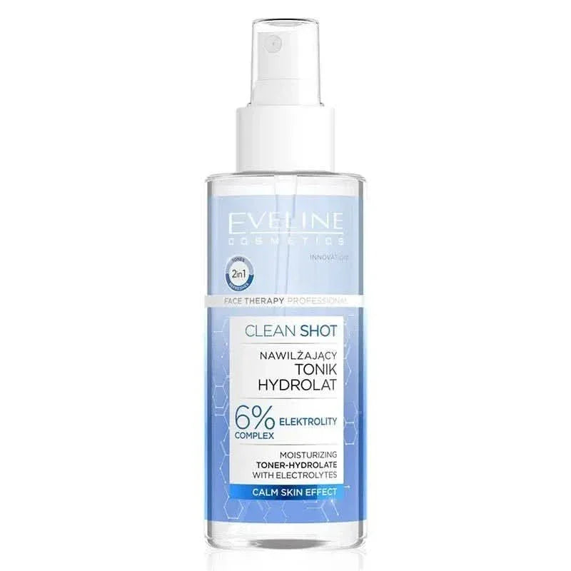 Eveline Clean Shot Moisturizing Toner-Hydrolate 150 ml - Cosmoshop