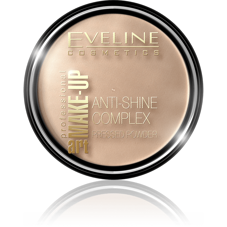 Eveline Cosmetics Art Professional Make - Up Anti - Shine Complex Pressed Powder 34 MEDIUM BEIGE - Cosmoshop - description