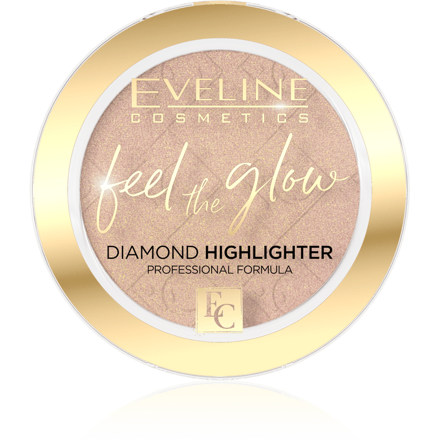 EVELINE COSMETICS FEEL THE GLOW DIAMOND HIGHLIGHTER 02 Beach Glow - Cosmoshop - description