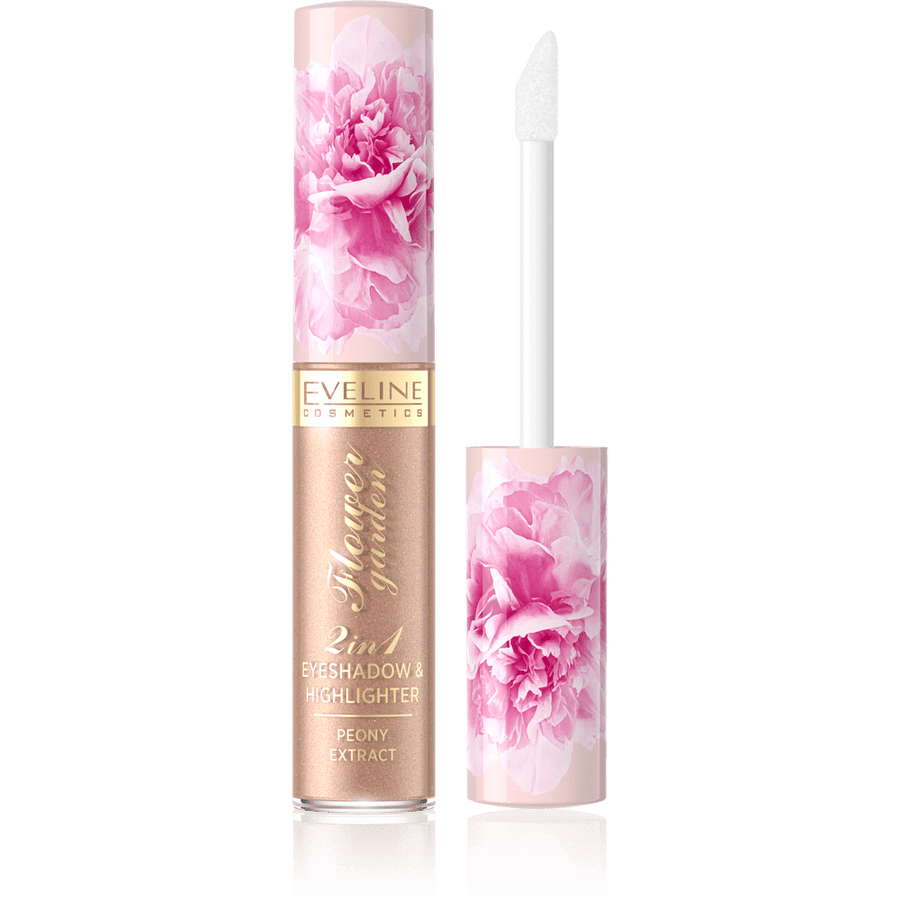 Eveline Cosmetics Flower Garden 2 in 1 EyeShadow & Highlighter 02 - Cosmoshop - description