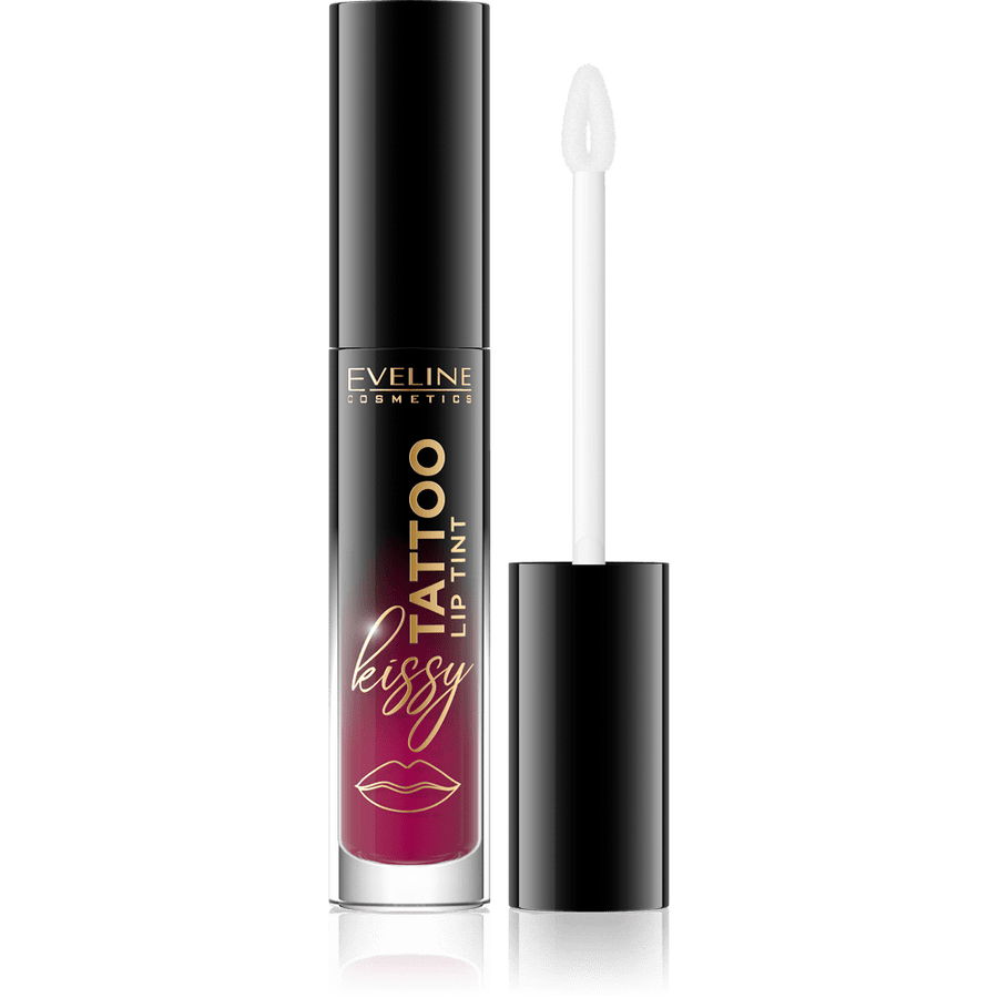 EVELINE COSMETICS KISSY TATTOO LIP TINT 01 Pretty Purple - Cosmoshop - description