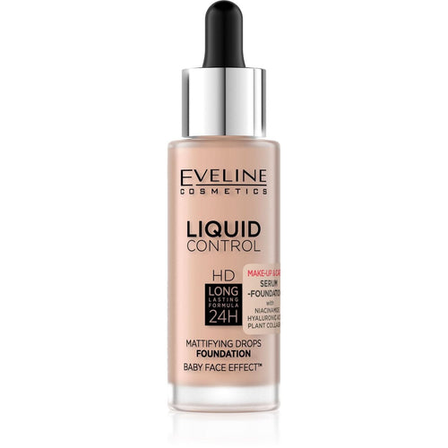 EVELINE COSMETICS LIQUID CONTROL SERUM FOUNDATION - 003 Ivory Beige - Cosmoshop - description