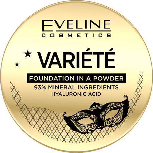 EVELINE COSMETICS VARIÉTÉ FOUNDATION IN A POWDER 01 Light - MINERAL POWDER - Cosmoshop - description