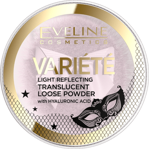 EVELINE COSMETICS VARIÉTÉ LIGHT REFLECTING TRANSLUCENT FACE & UNDER EYE LOOSE POWDER - Cosmoshop - description