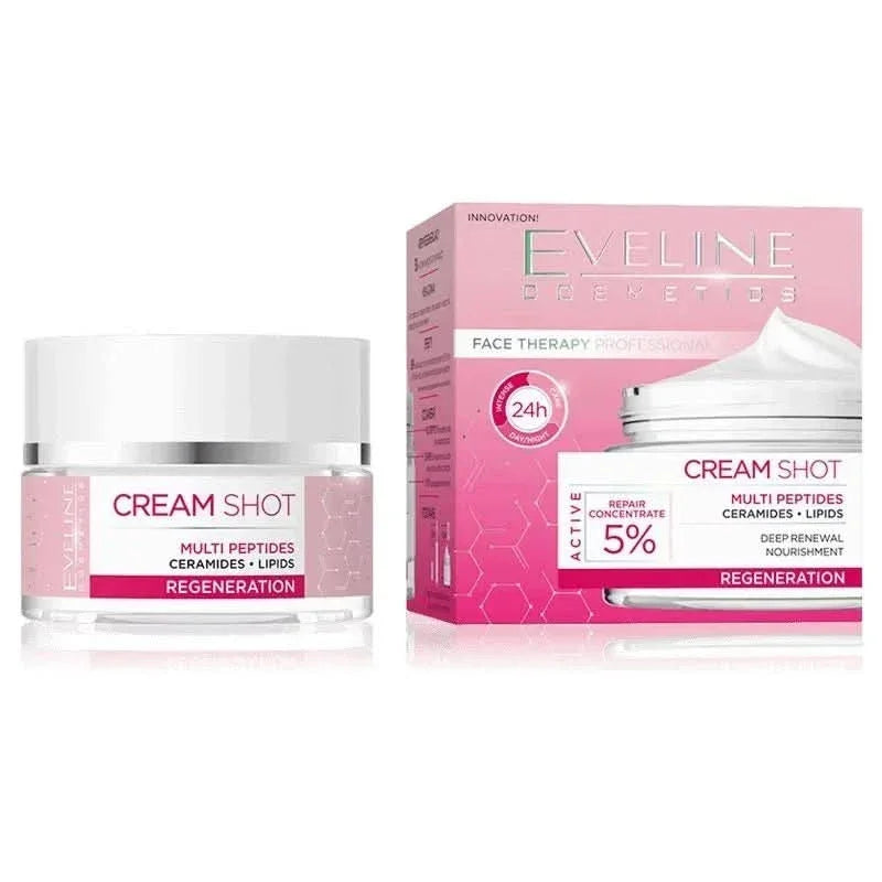 Eveline Cream Shot  Multipeptides Regeneration 50 ml - Cosmoshop